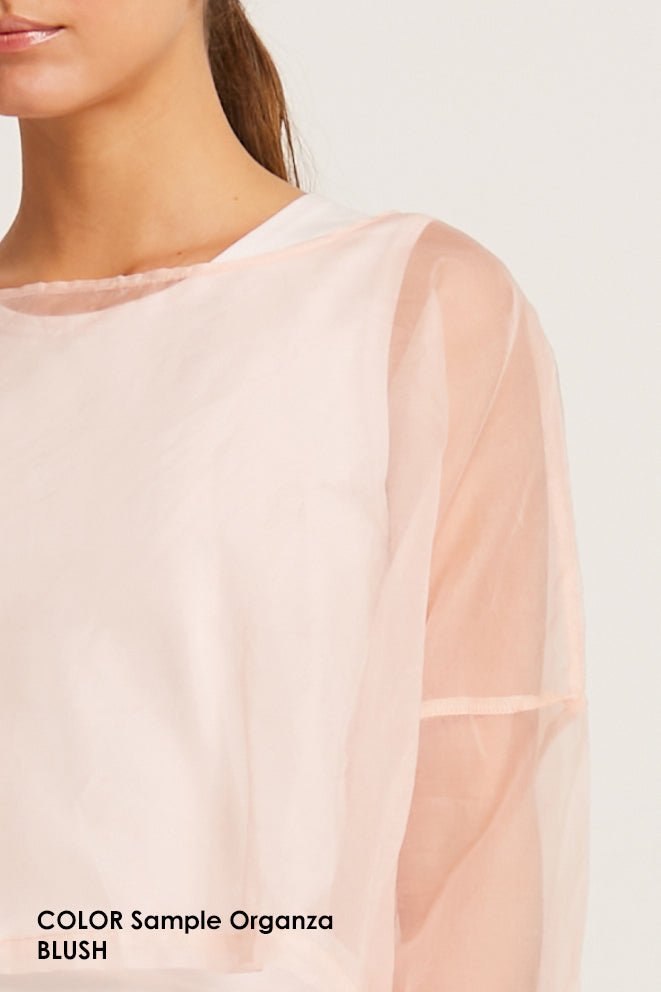 Organza Drawstring Jacket - Blush