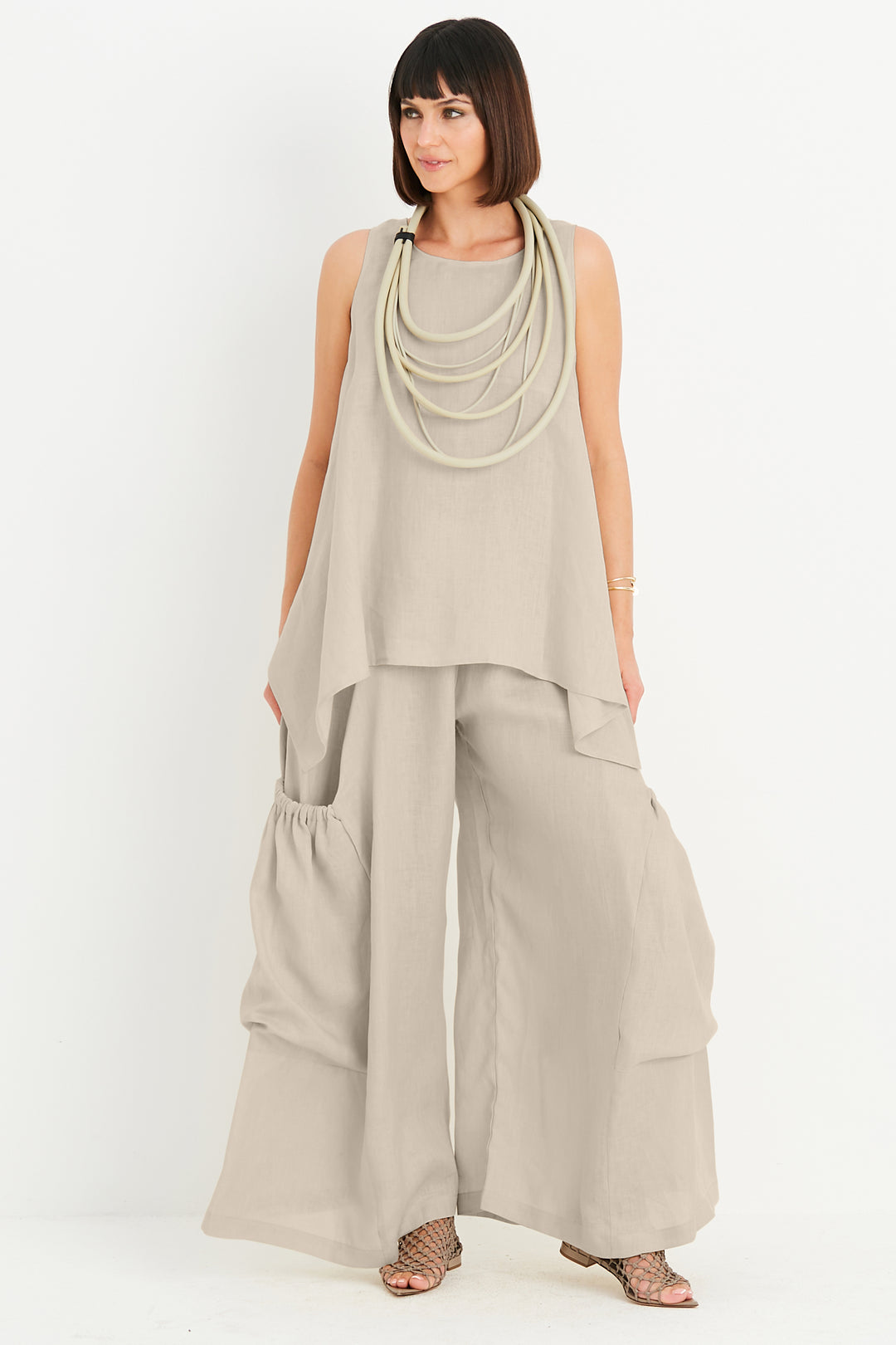 Handkerchief Linen Swing Tank