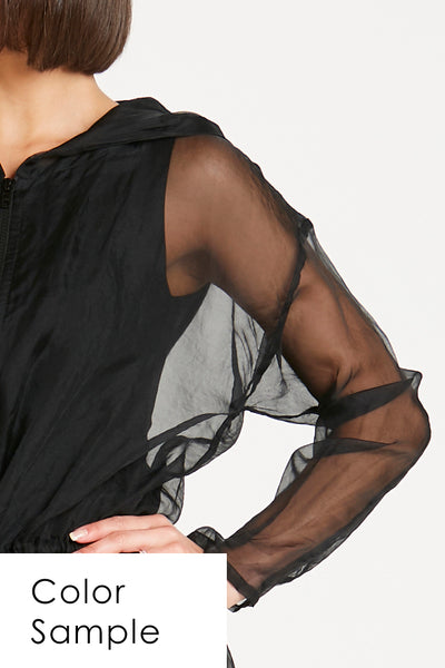 Organza Cowl Neck Top