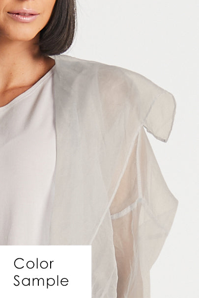 Organza Drawstring Jacket - Putty
