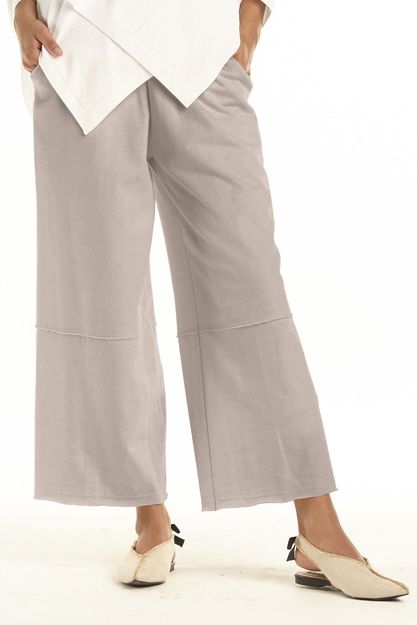 French Terry Flood Panel Pants