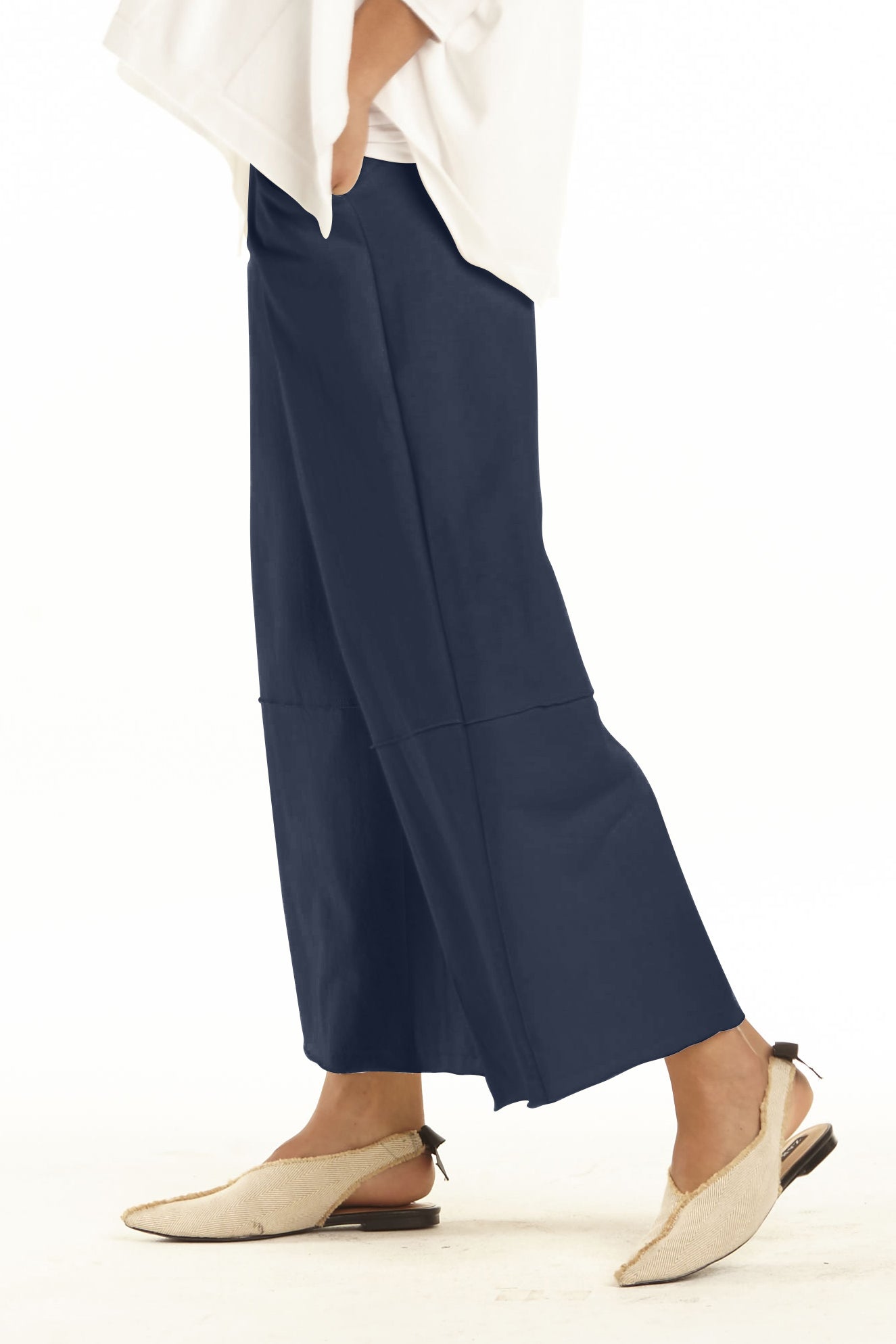 French Terry Flood Panel Pants
