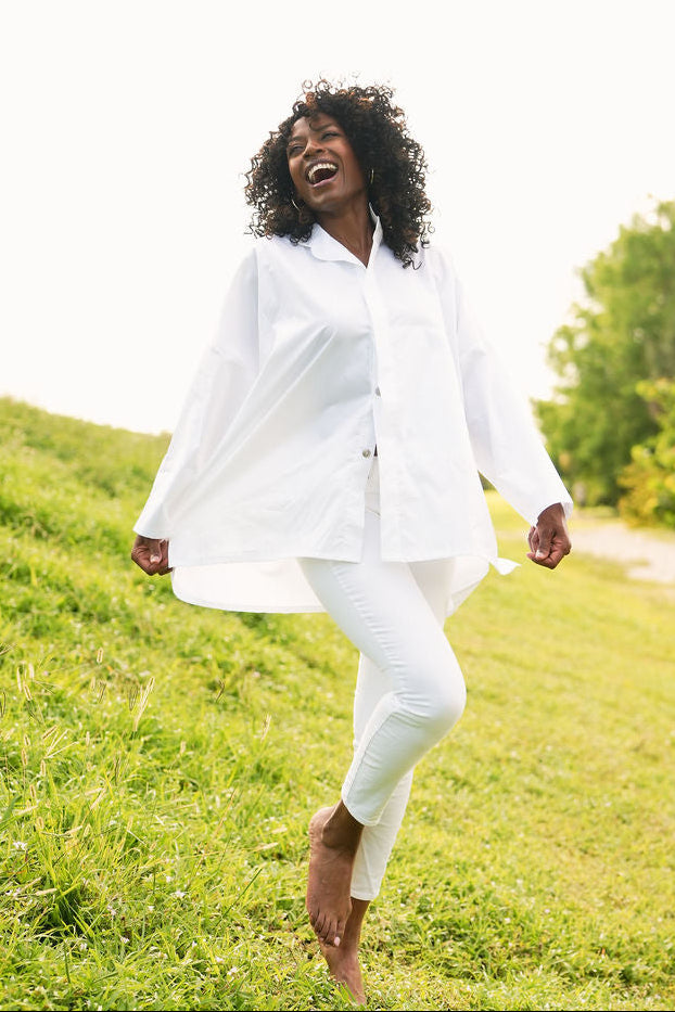 Cotton Signature Shirt - White
