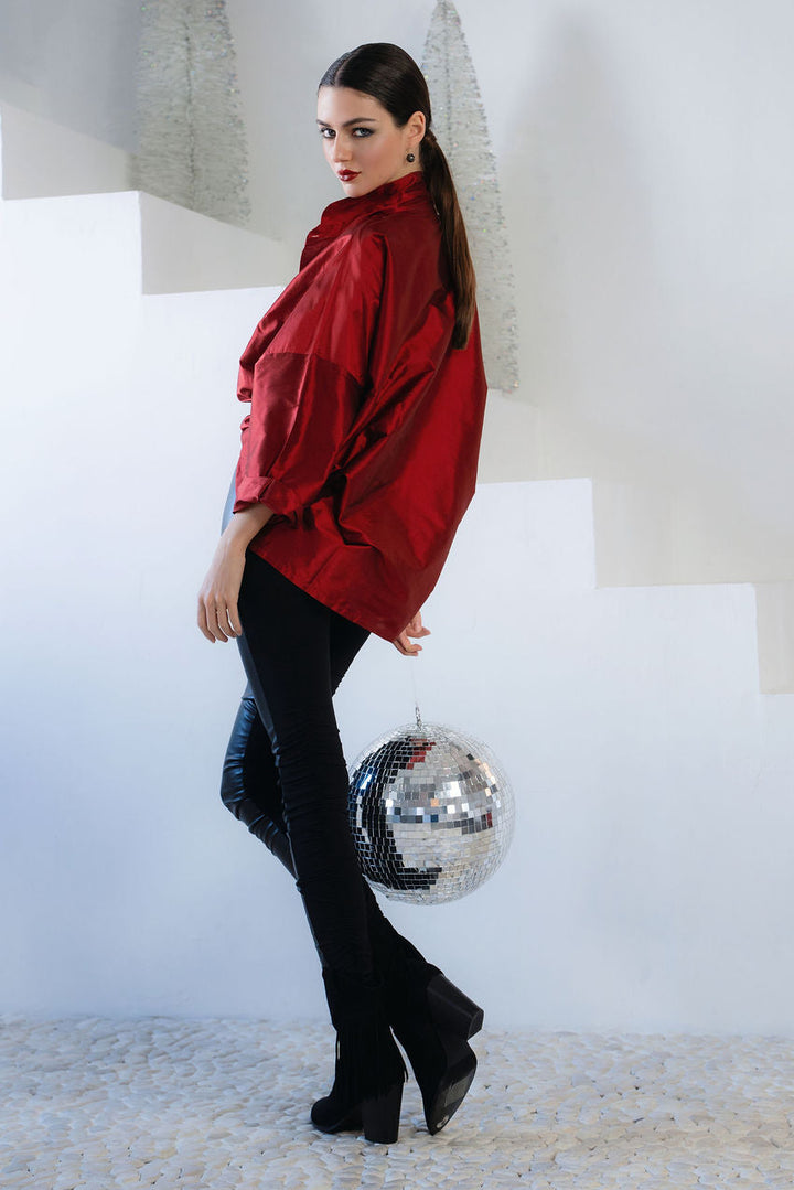 Holiday Vegan Leather Sexy Leggings