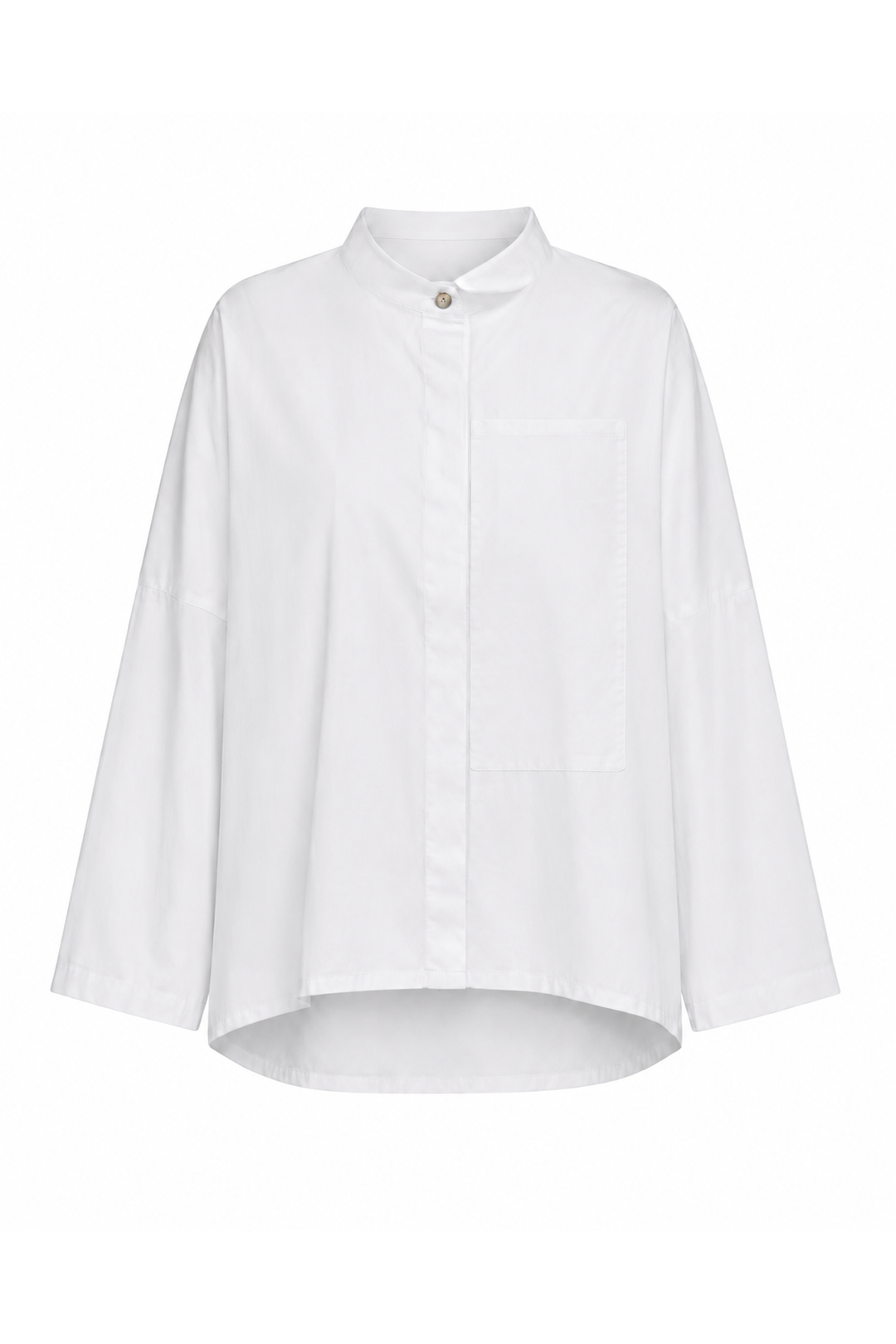 Cotton Fine Rib Signature Shirt - White