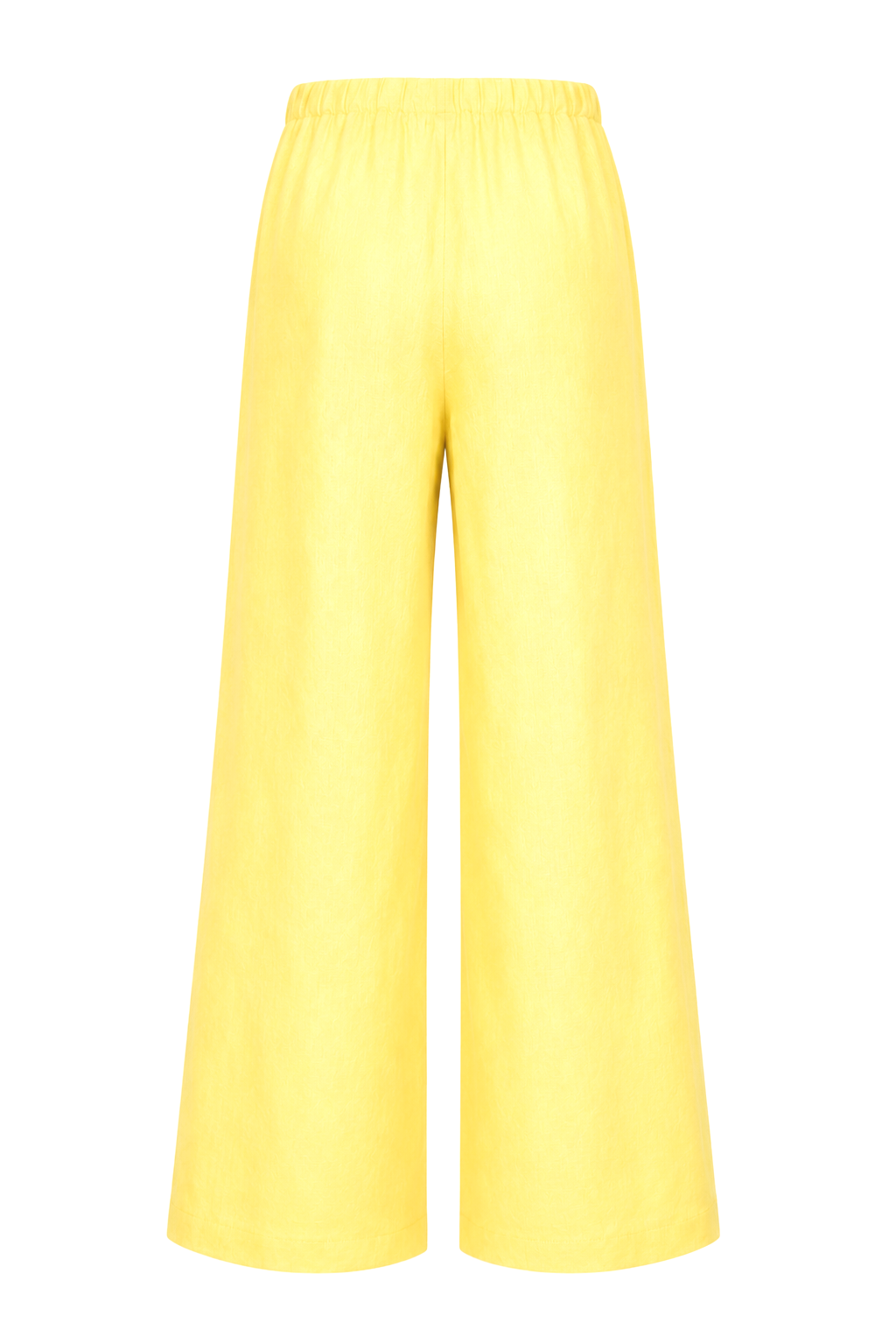 Linen Wide Leg Pants - Banana