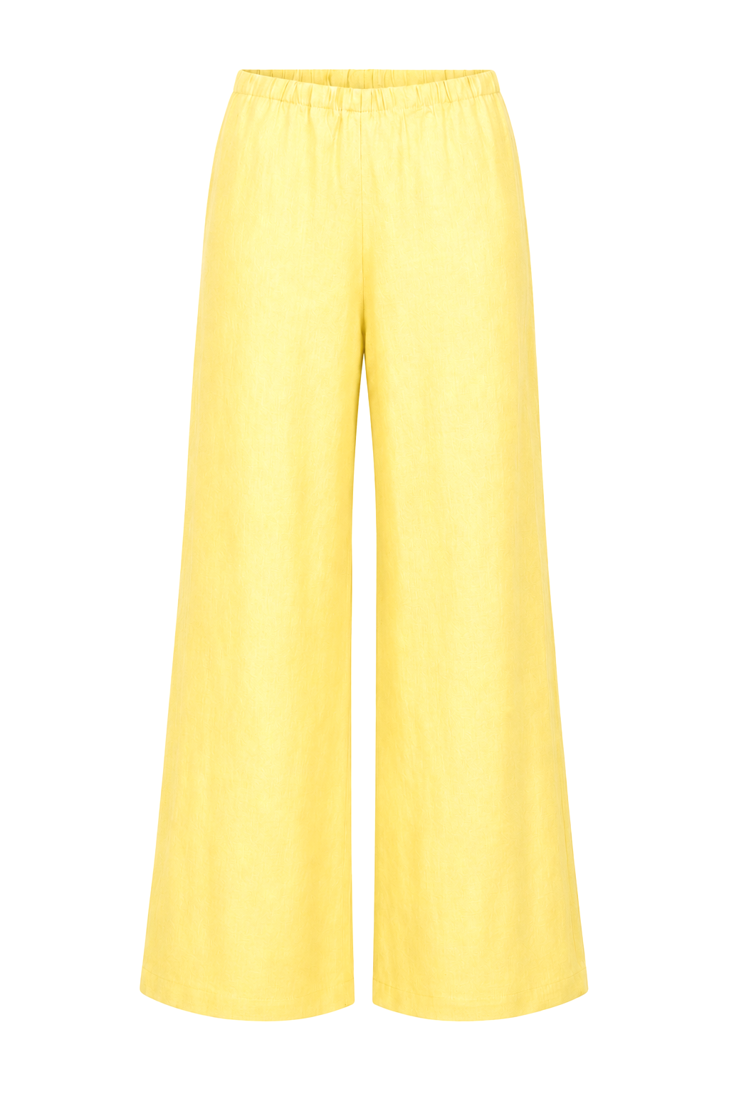 Linen Wide Leg Pants - Banana