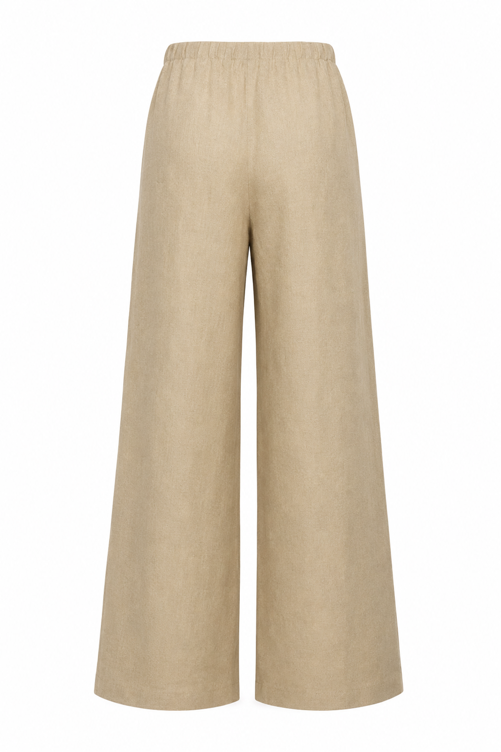 Linen Wide Leg Pants - Fawn