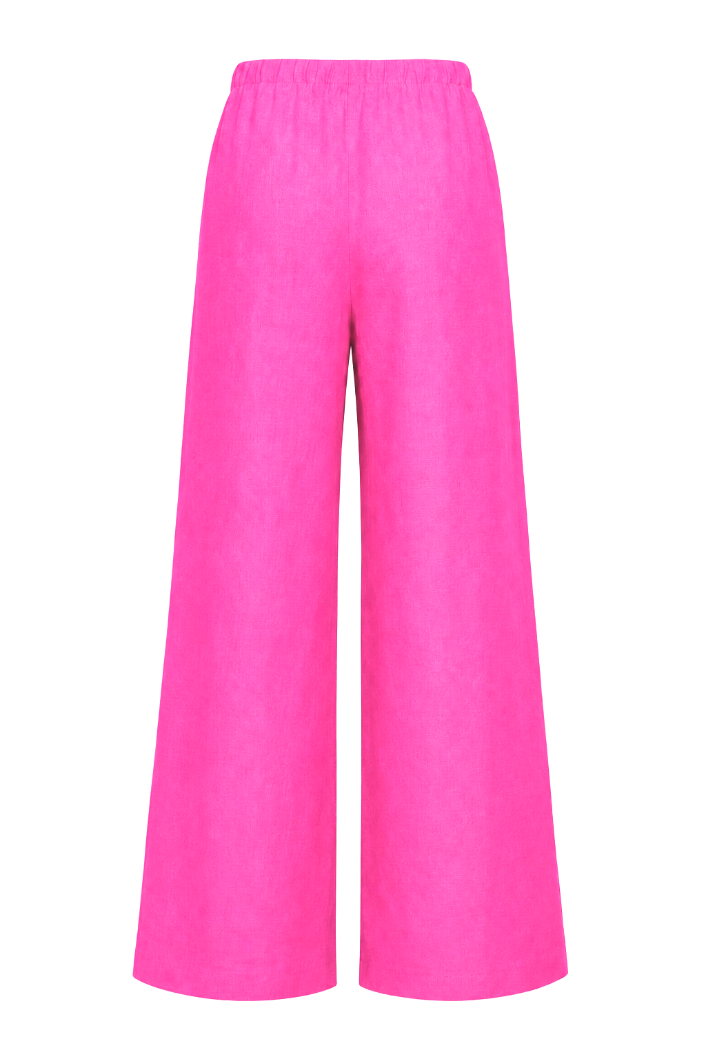 Linen Wide Leg Pants - Fuchsia