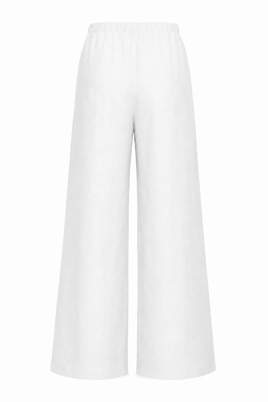 Linen Wide Leg Pants - White