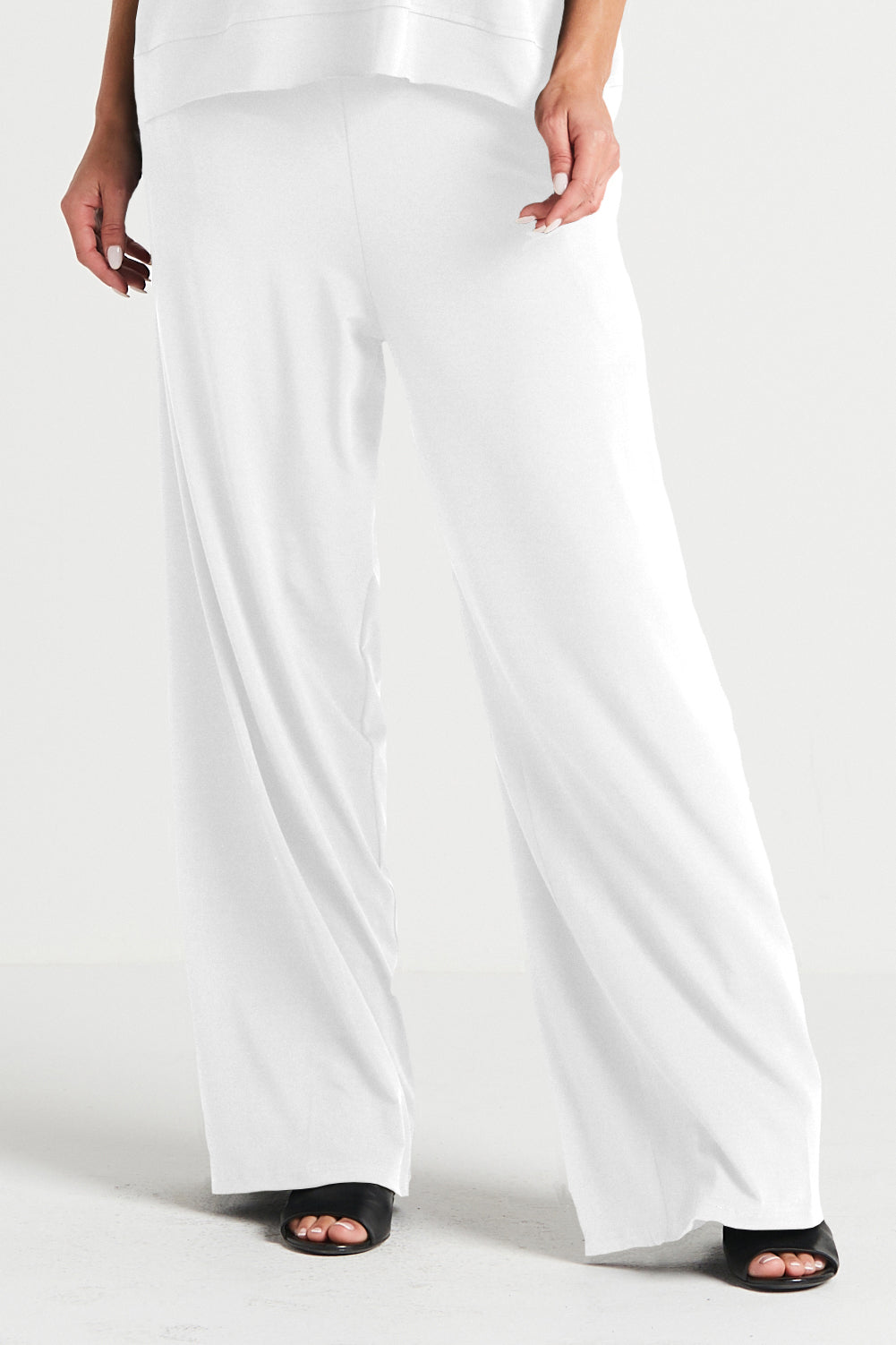 Matte Jersey Wide Leg Pants