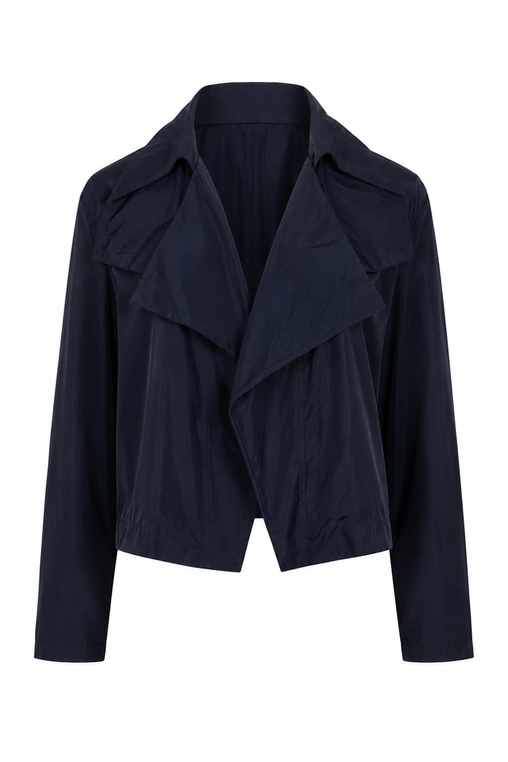 Nylon Triple Collar Jacket - Midnight