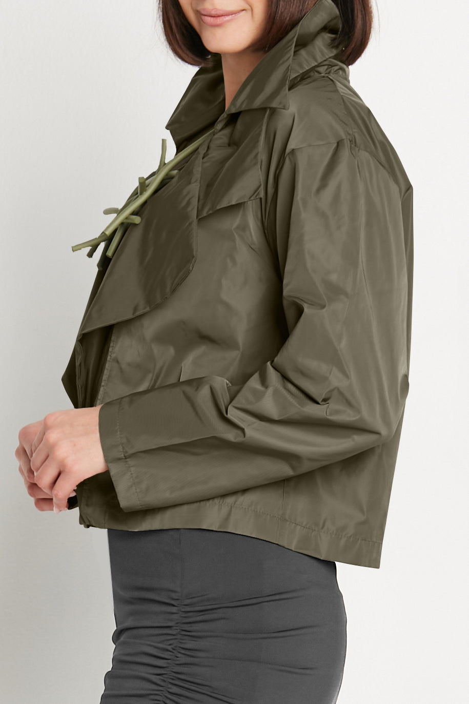 Nylon Triple Collar Jacket