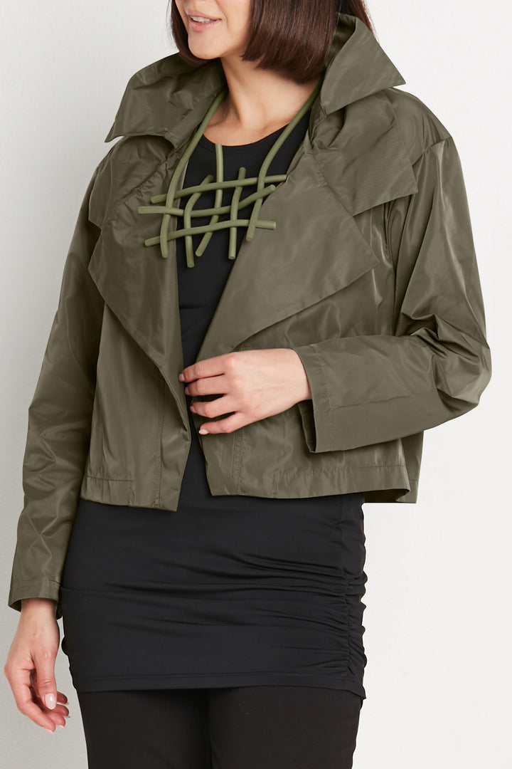 Nylon Triple Collar Jacket