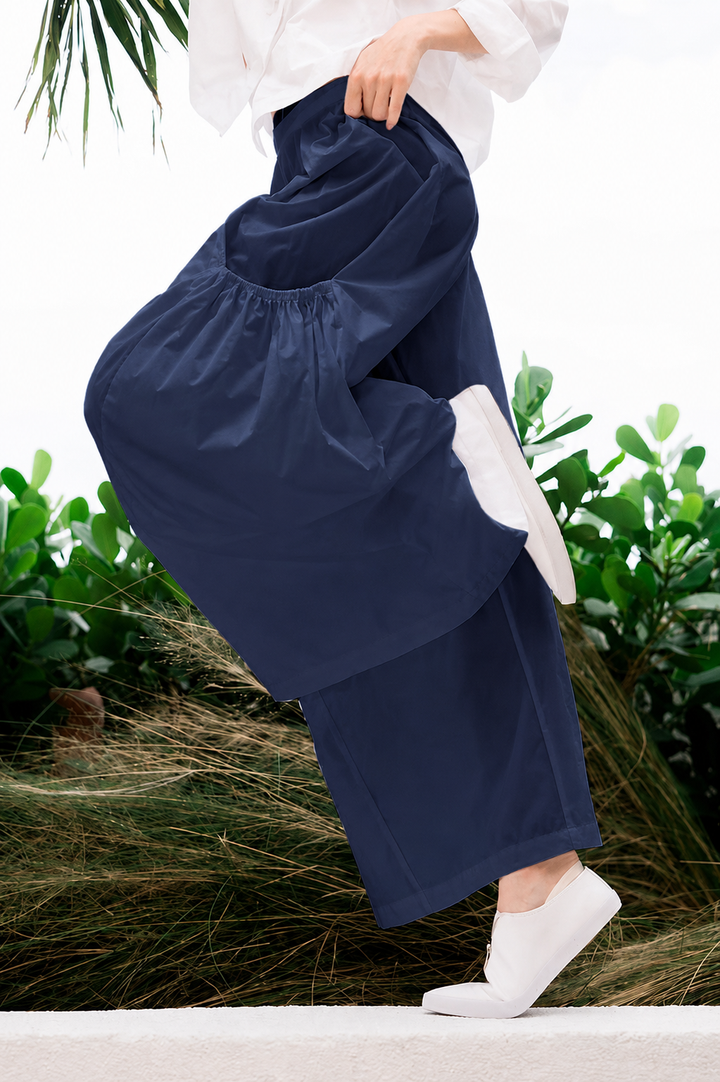 Nylon Big Pocket Pants - Midnight