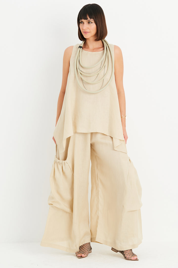 Linen Big Pocket Pant