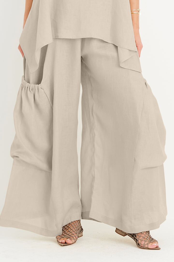 Linen Big Pocket Pant