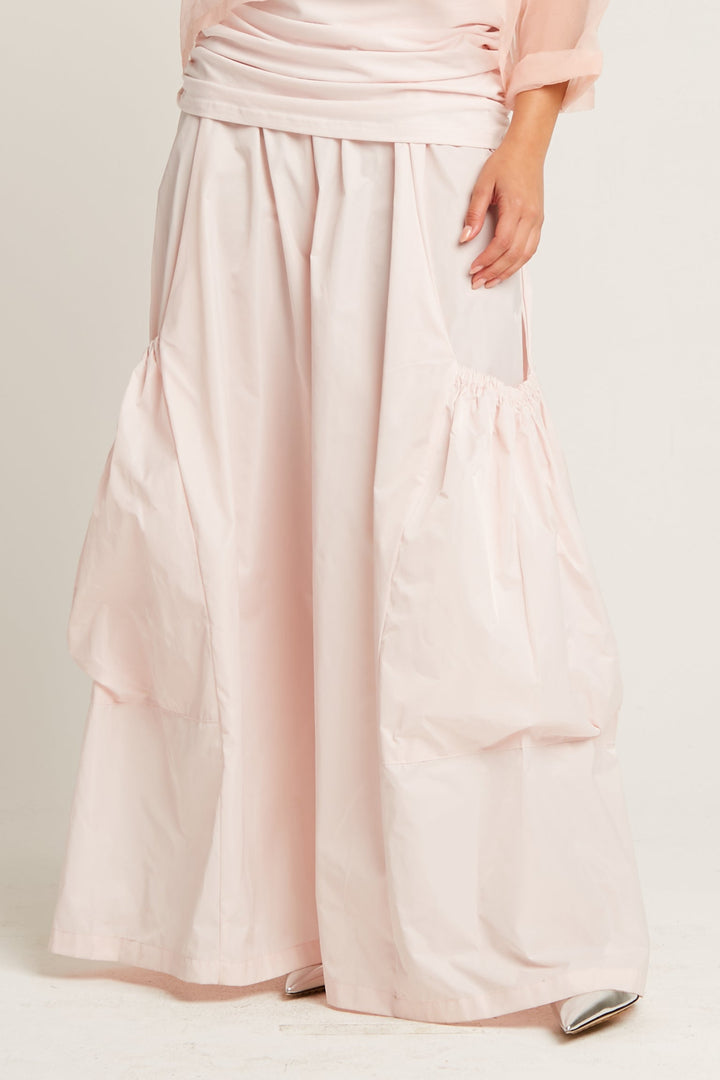 Nylon Big Pocket Pants - Blush