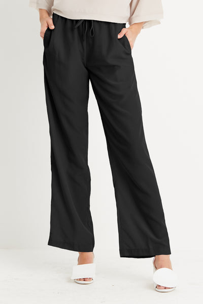 Washable Silk Drawstring Pants