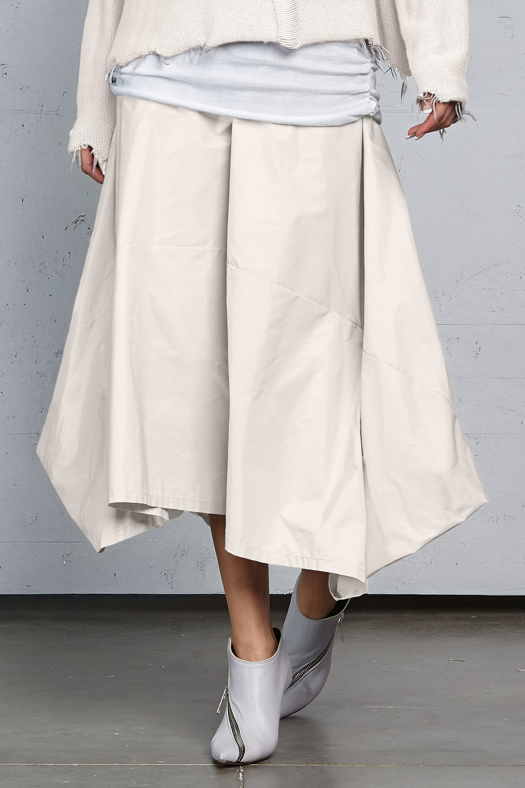 Nylon Signature Architectural Skirt