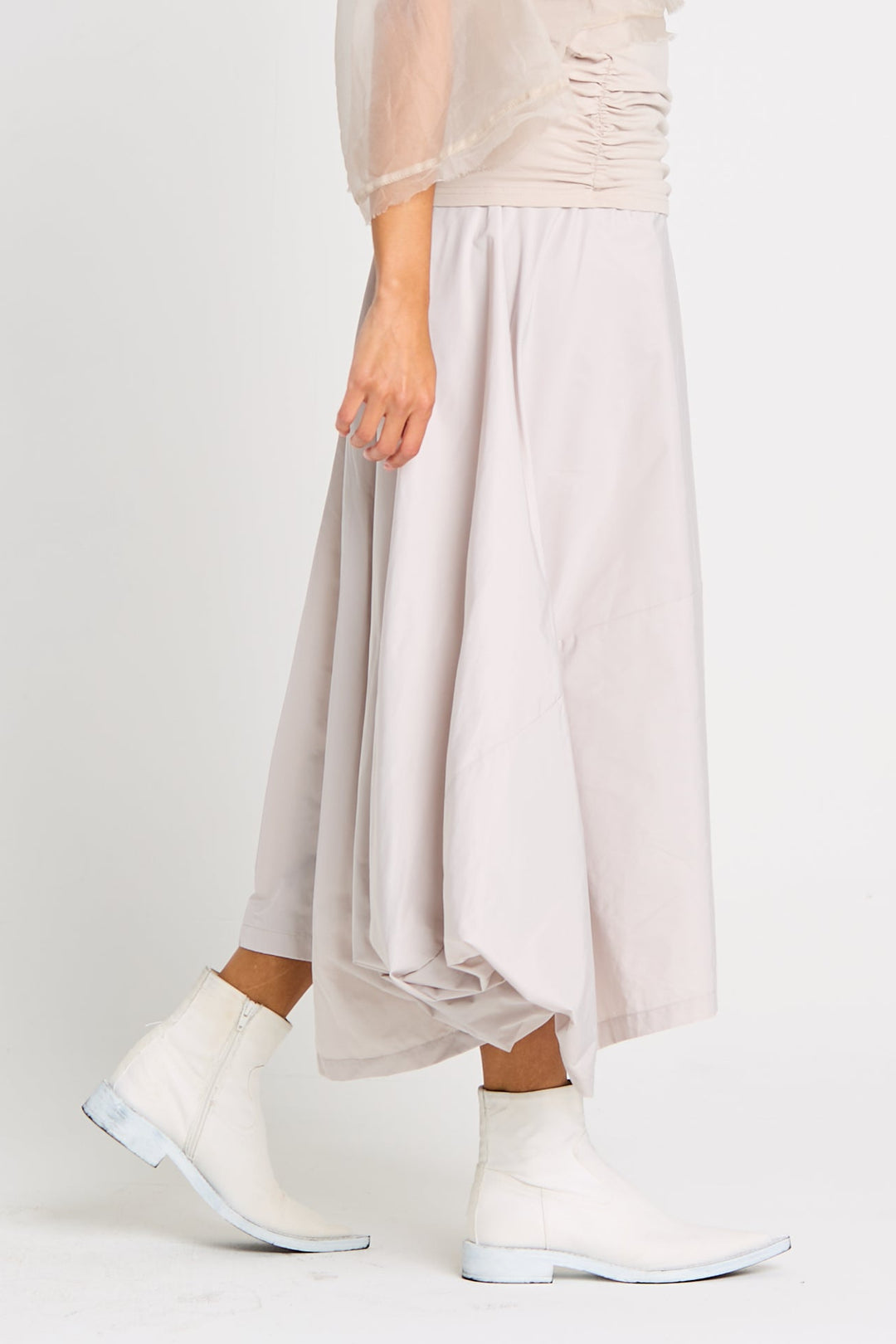 Nylon Signature Architectural Skirt