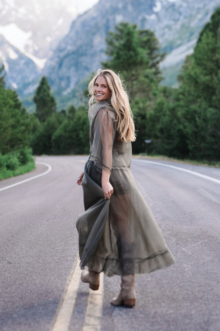 Organza Jackie O Top - Turtle