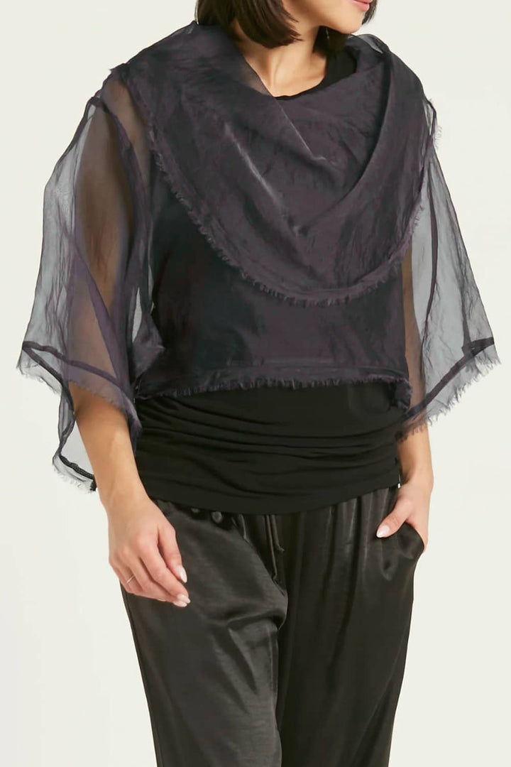 Organza Jackie O Top - Lava