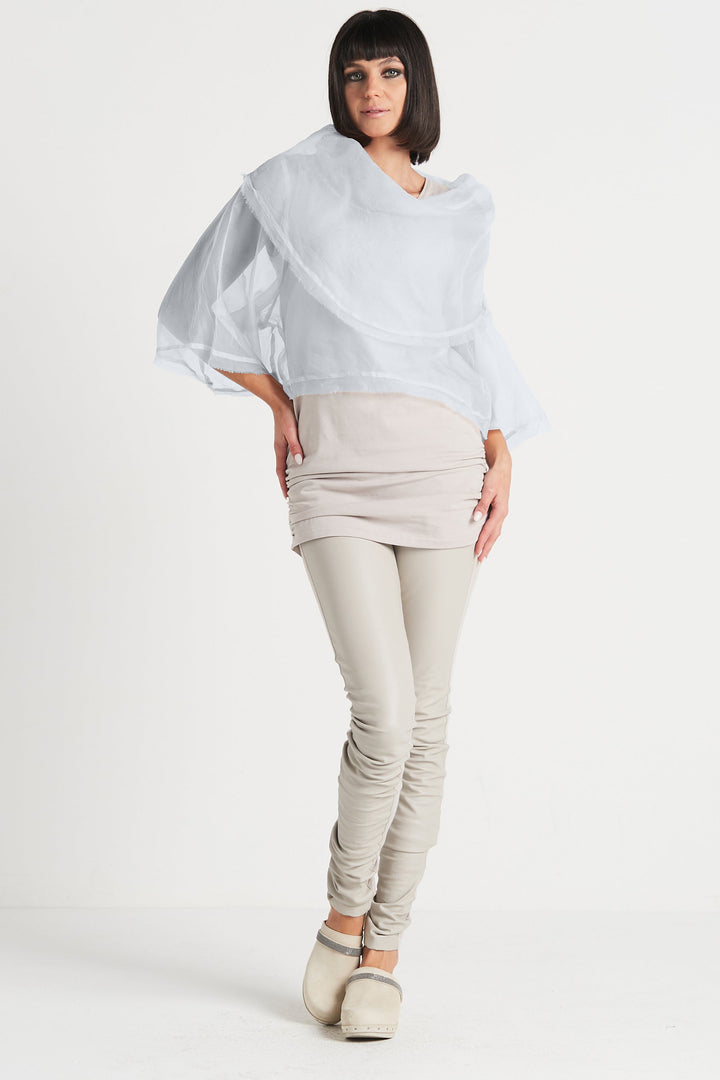 Organza Jackie O Top - Sky
