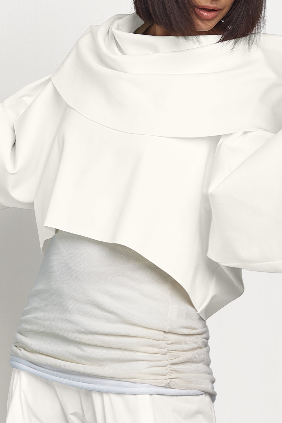 Scuba Jackie O Top - Vanilla
