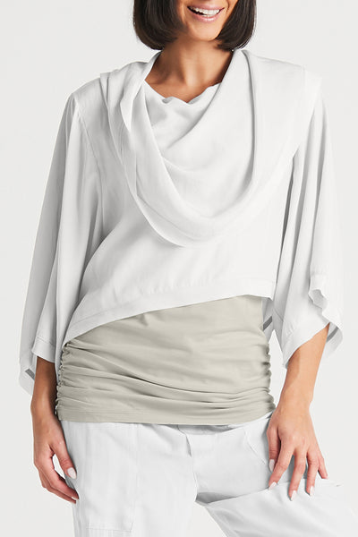 Planet By Lauren G - Pima Cotton Overdyed Luxury Boxy Tee FINAL SALE ITEM