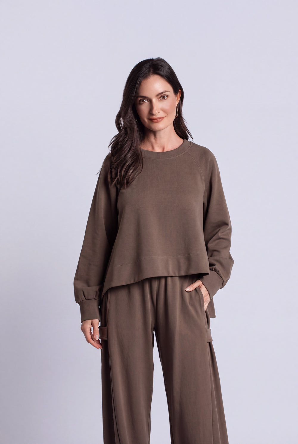 Women's Scuba Mini Puff Top in Turtle by PLANET, alternate view 2