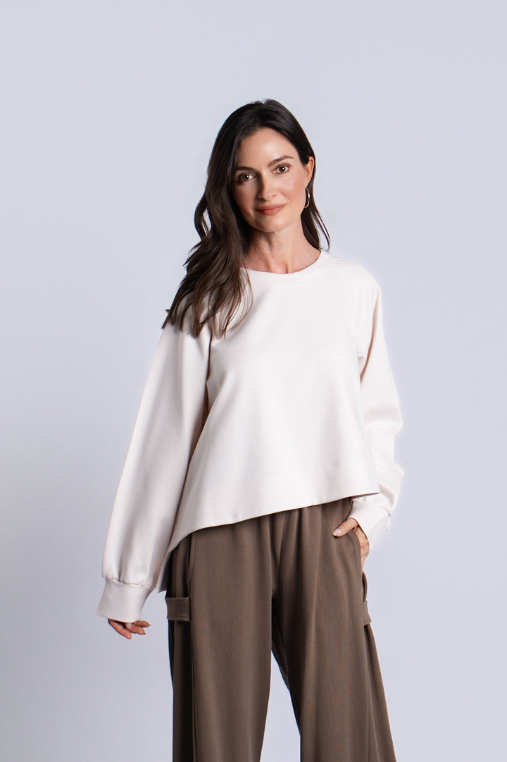 Scuba Mini Puff Top - Stone
