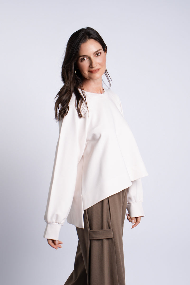 Scuba Mini Puff Top - Stone