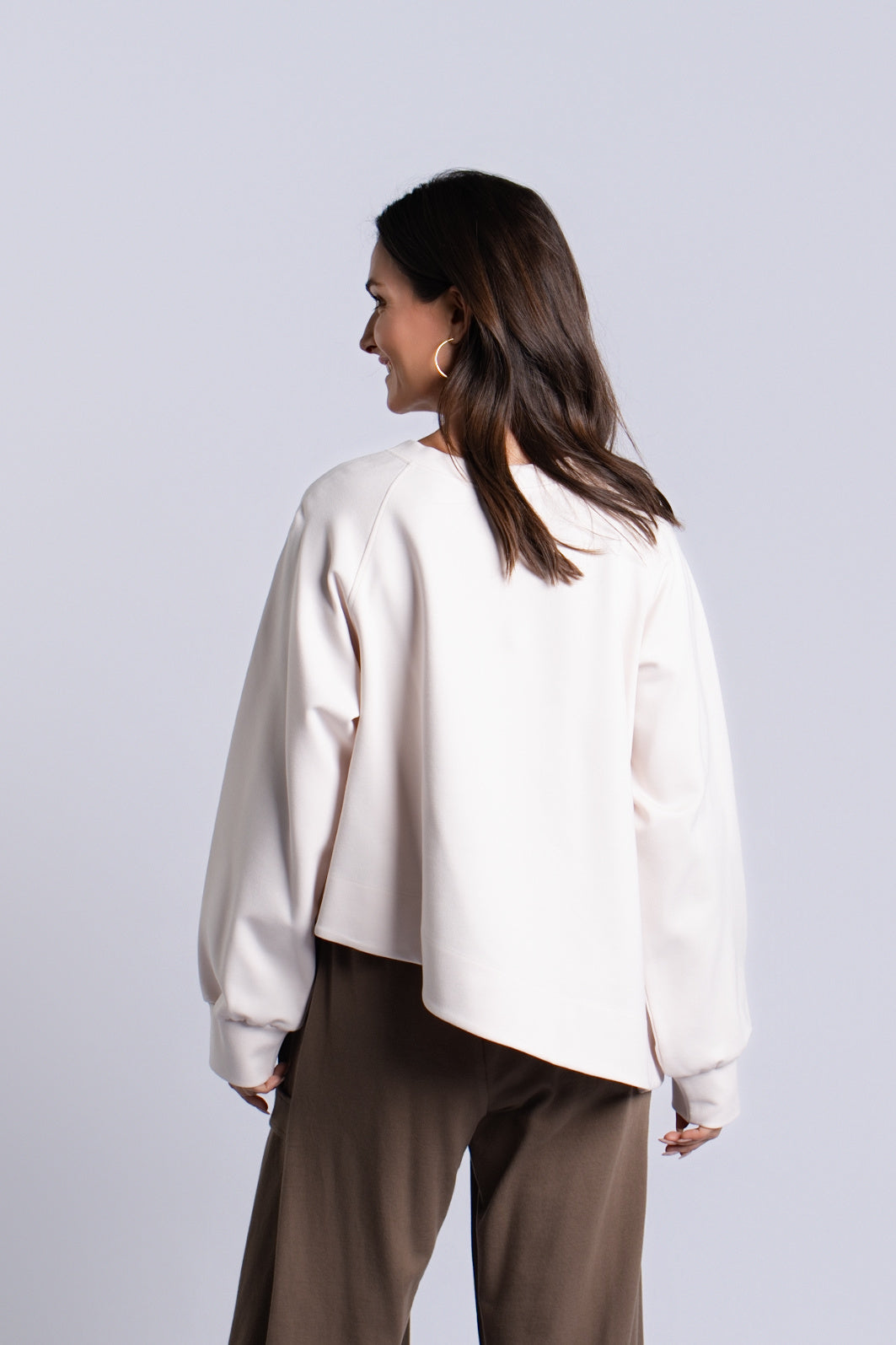 Scuba Mini Puff Top - Stone