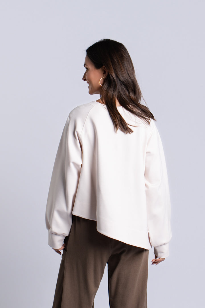 Scuba Mini Puff Top - Stone