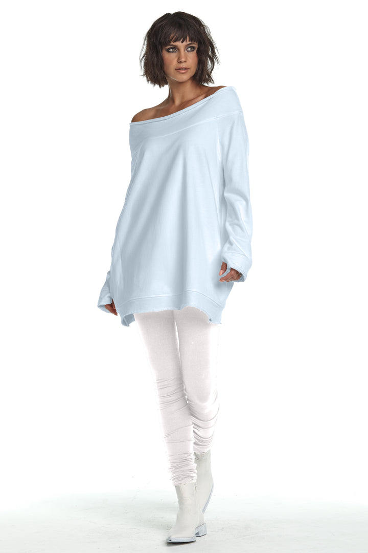 French Terry Off the Shoulder Tunic