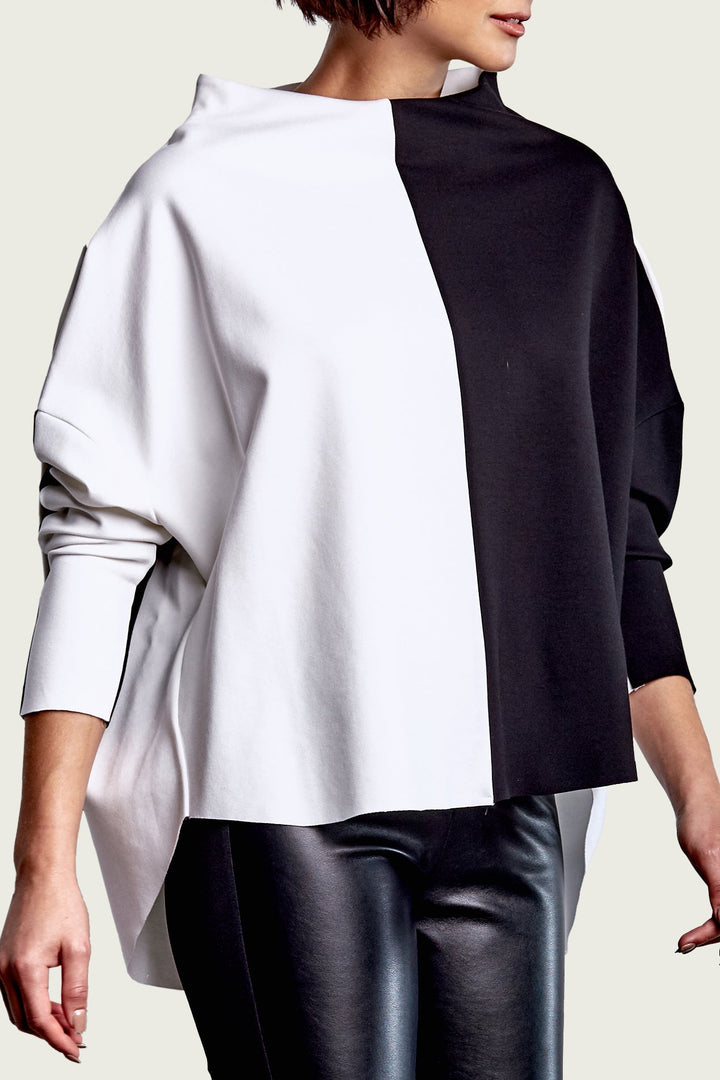 Scuba 2 Tone Top - Black/White