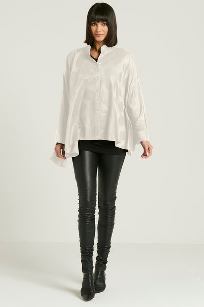 Cotton Jacquard Cape Shirt
