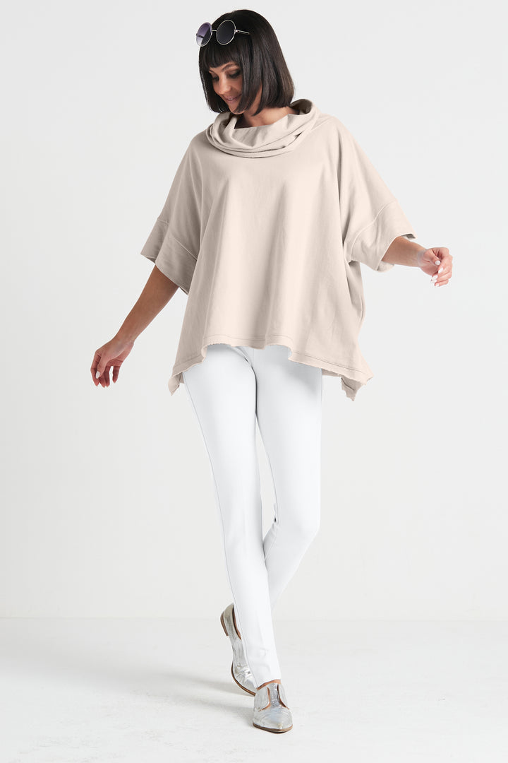 French Terry Cowl Neck Sweatshirt