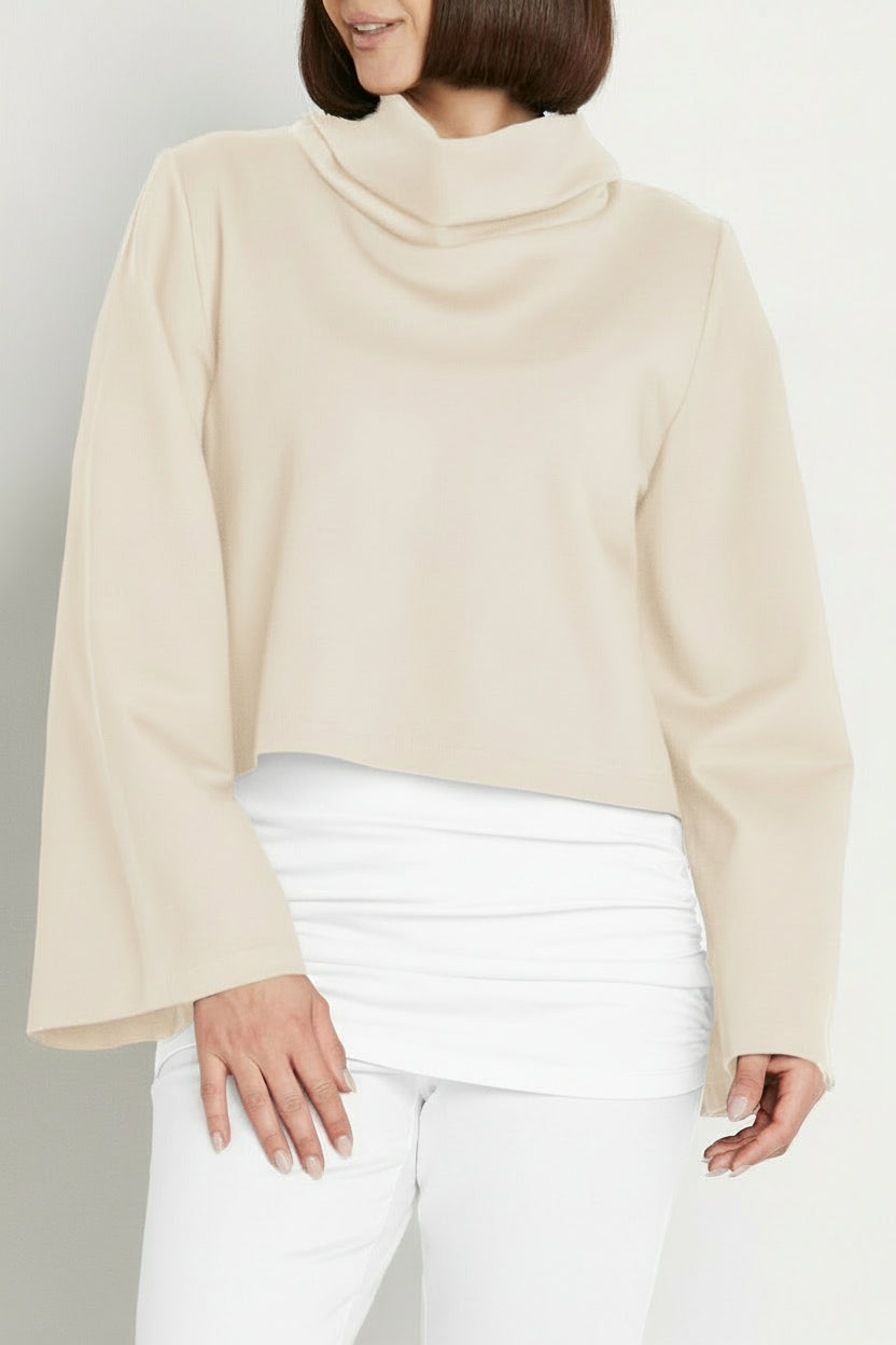 Scuba Crop Turtle Neck Top