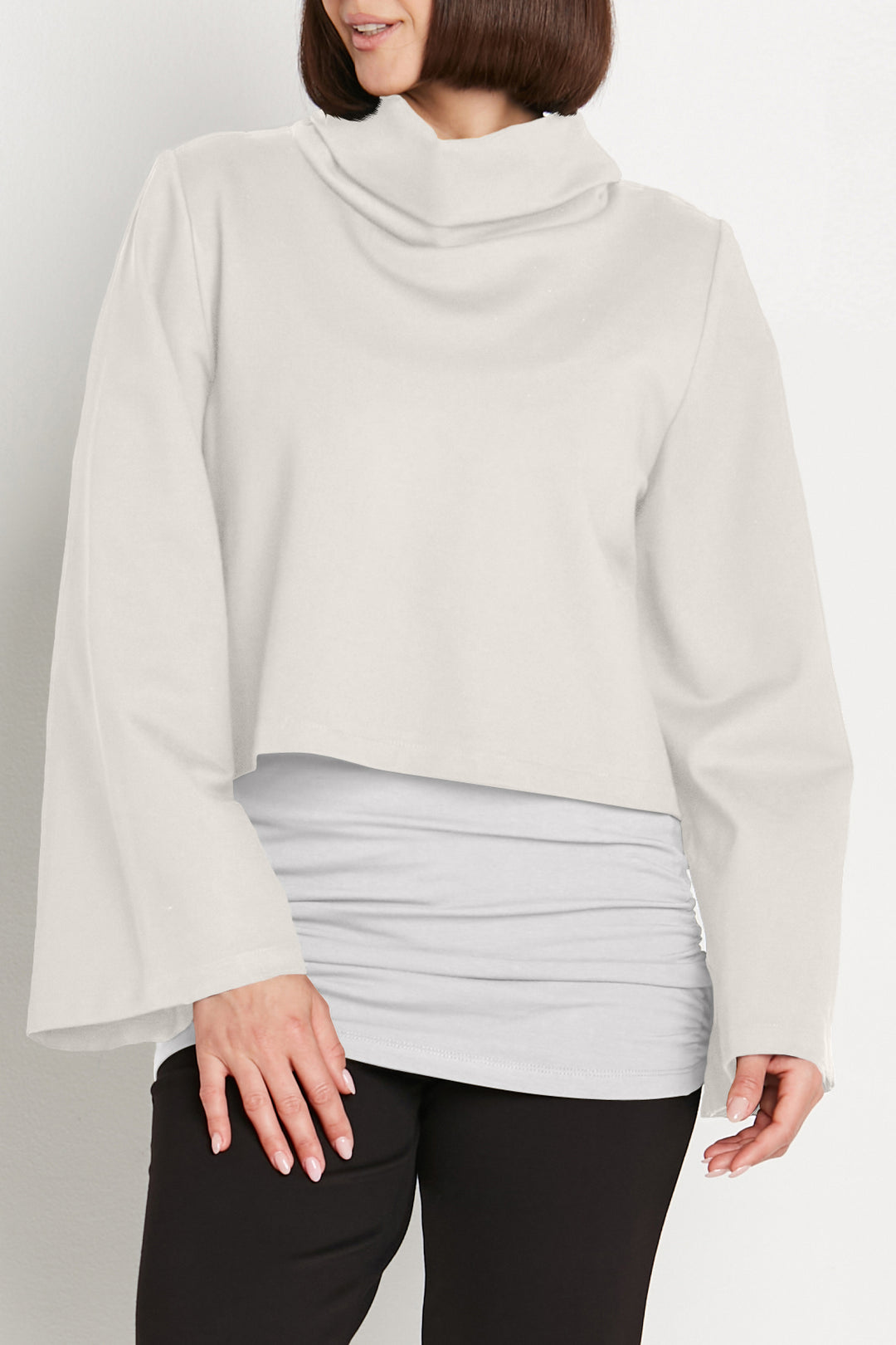 Scuba Crop Turtle Neck Top