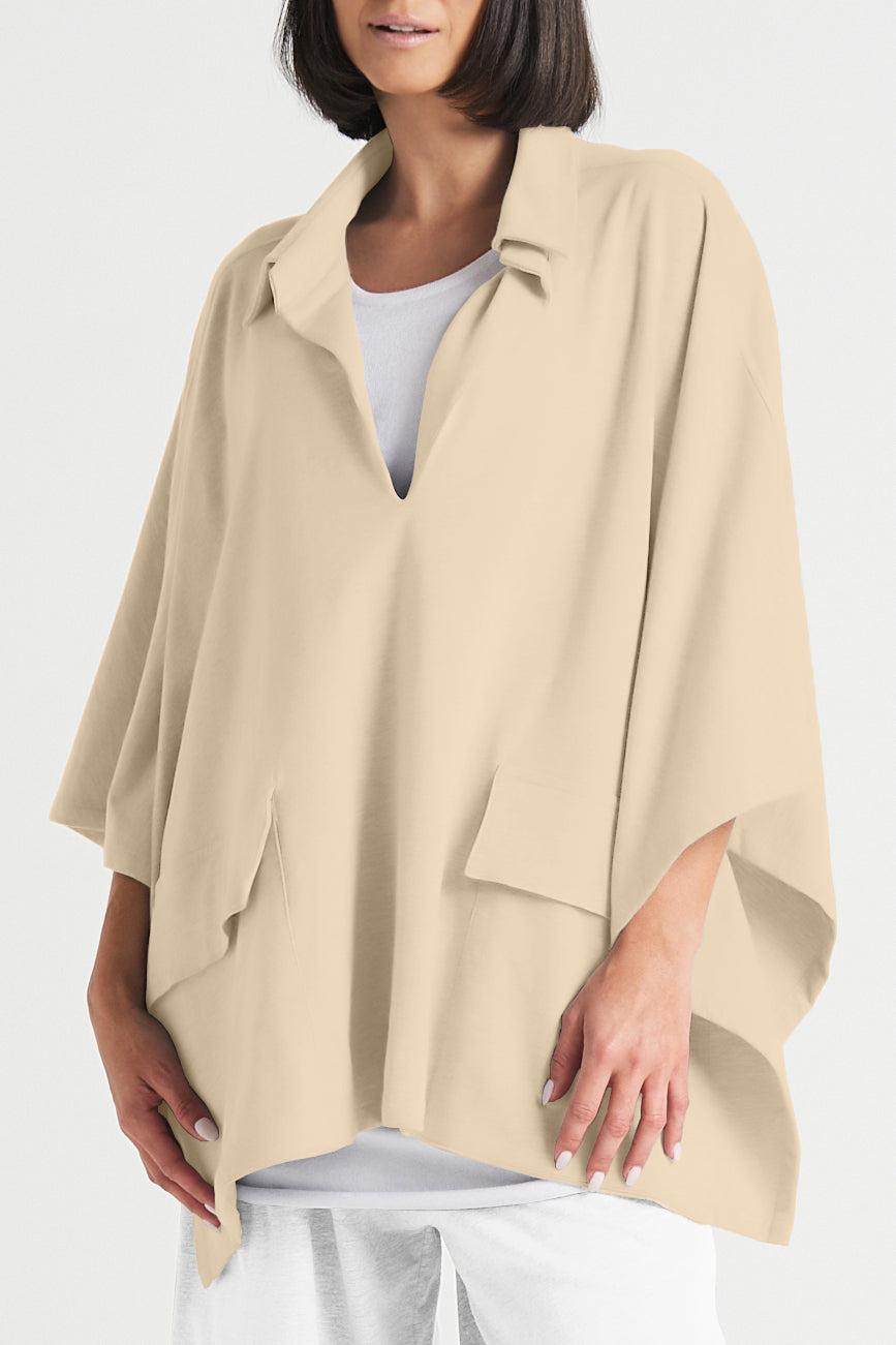 French Terry Chic Poncho