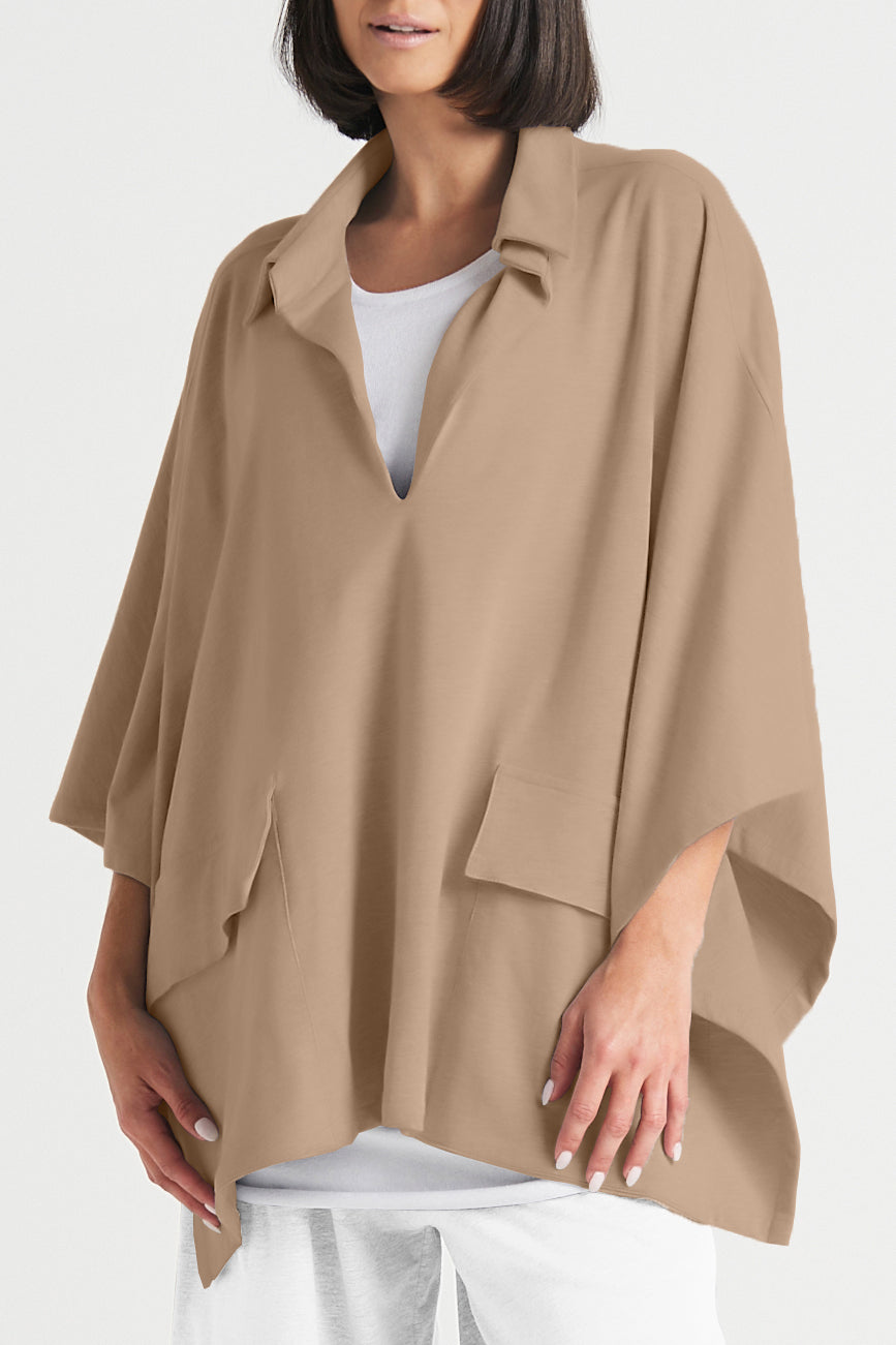 French Terry Chic Poncho