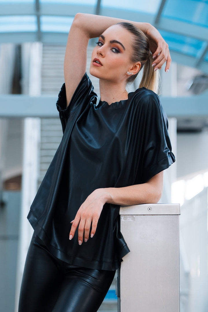 Vegan Leather Fashion Tee