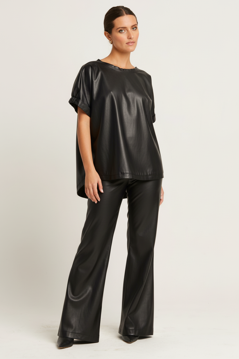 Vegan Leather Fashion Tee