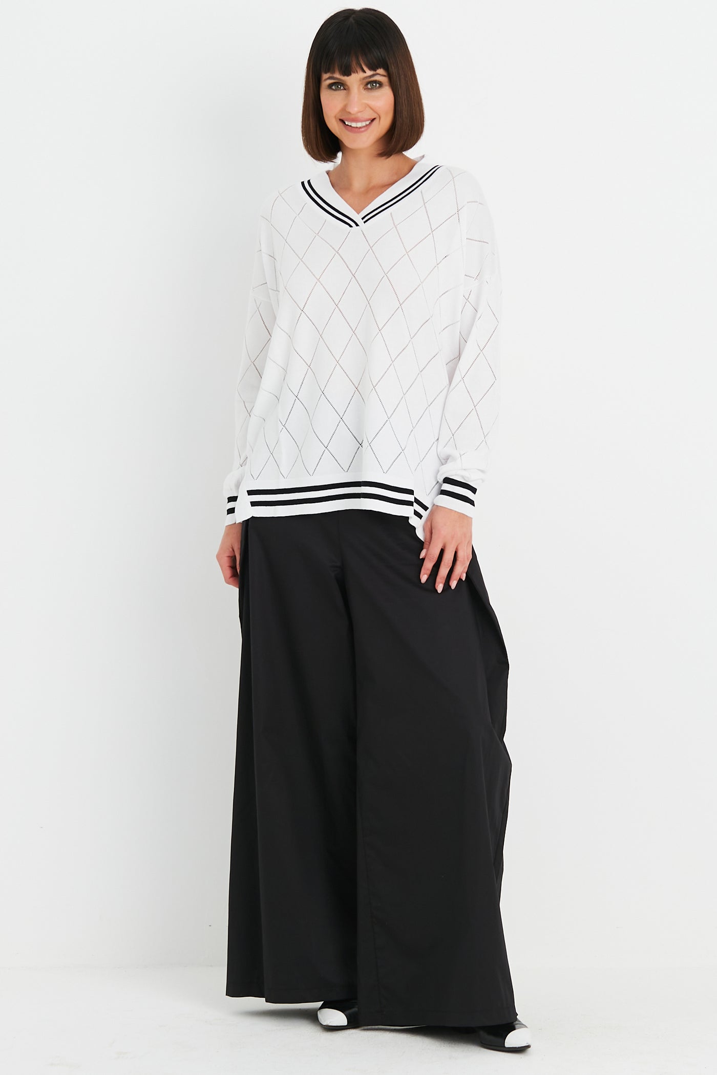 Pima Cotton PGA V Neck Sweater