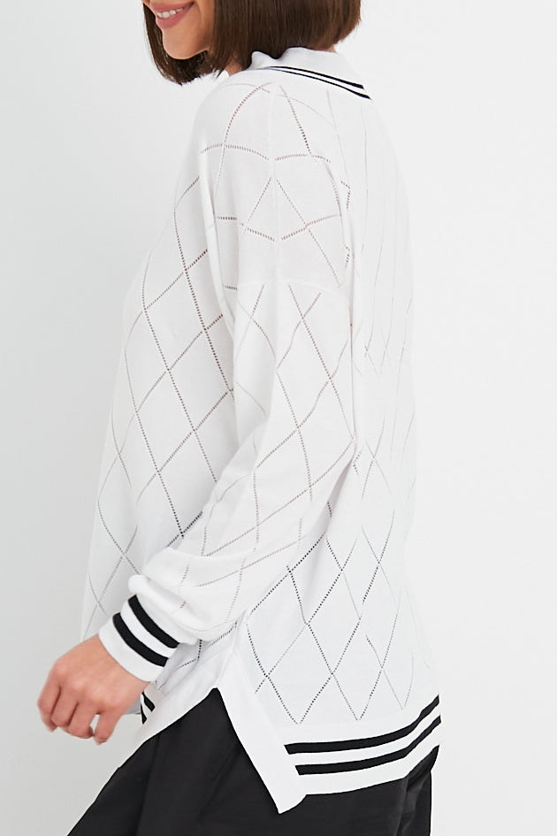 Pima Cotton PGA V Neck Sweater