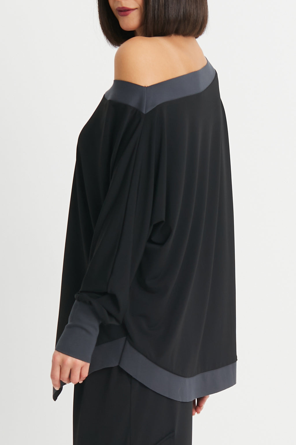 Matte Jersey Boat Neck Top