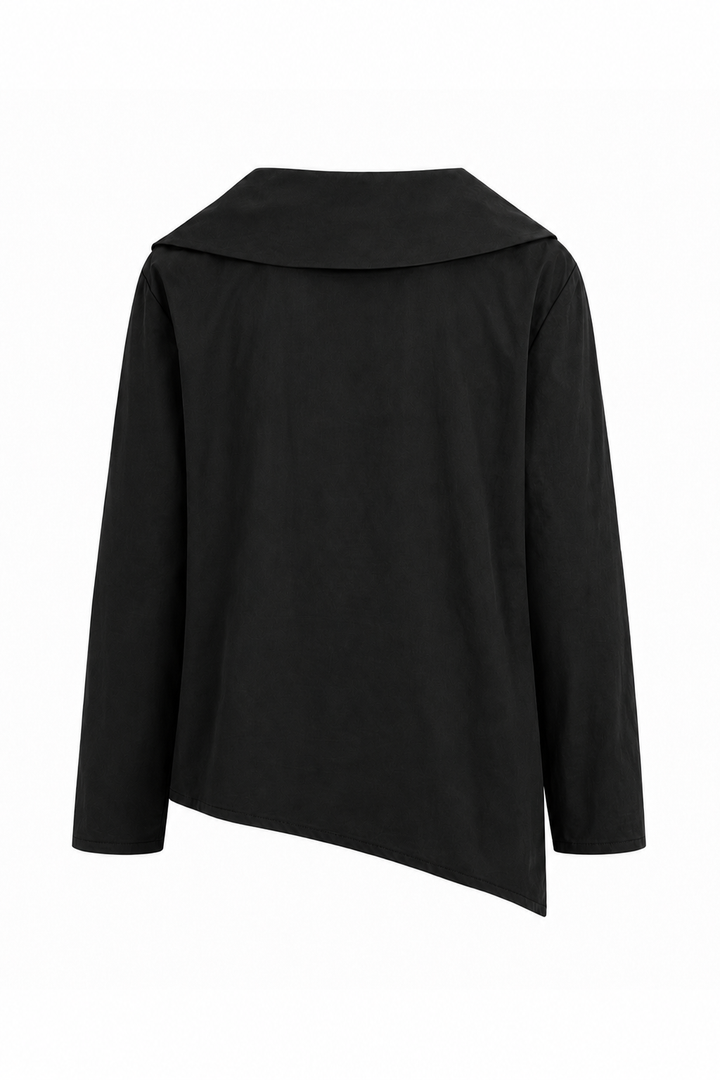 Cotton Origami Shirt - Black