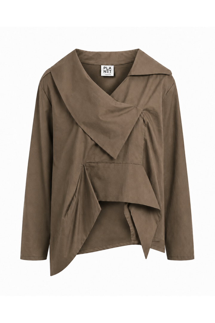 Cotton Origami Shirt - Turtle